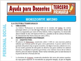 Modelo de la Ficha de El Horizonte Tardio para Tercero de Primaria