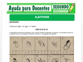 Modelo de la Ficha de Ilativos para Segundo de Secundaria