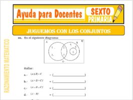 Modelo de la Ficha de Juguemos con los Números para Sexto de Primaria