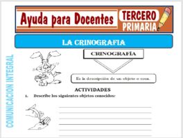 Modelo de la Ficha de La Crinografia para Tercero de Primaria