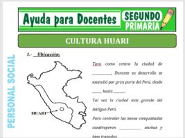 Modelo de la Ficha de La Cultura Huari para Segundo de Primaria