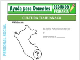 Modelo de la Ficha de La Cultura Tiahuanaco para Segundo de Primaria