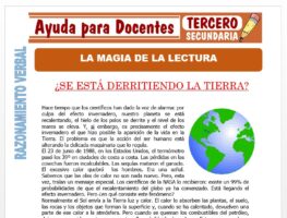 Modelo de la Ficha de La Magia de la Lectura para Tercero de Secundaria