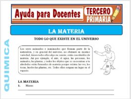 Modelo de la Ficha de La Materia para Tercero de Primaria