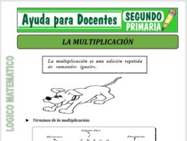Modelo de la Ficha de La Multiplicación para Segundo de Primaria
