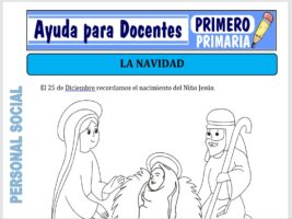 Modelo de la Ficha de La Navidad para Primero de Primaria