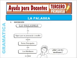 Modelo de la Ficha de La Palabra para Tercero de Primaria