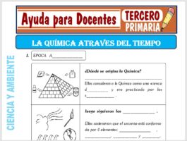 Modelo de la Ficha de La Química Atraves del Tiempo para Tercero de Primaria