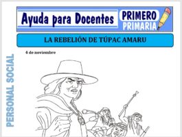 Modelo de la Ficha de La Rebelión de Túpac Amaru para Primero de Primaria