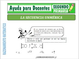Modelo de la Ficha de La Secuencia Numérica para Segundo de Primaria