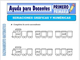 Modelo de la Ficha de La Seriación Gráfica y Numérica para Primero de Primaria