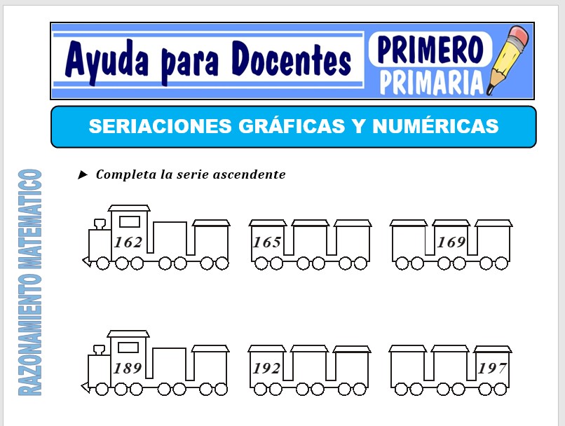 Modelo de la Ficha de La Seriación Gráfica y Numérica para Primero de Primaria Modelo de la Ficha de La Seriación Gráfica y Numérica para Primero de Primaria