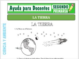 Modelo de la Ficha de La Tierra para Segundo de Primaria