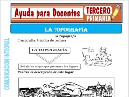 Modelo de la Ficha de La Topografía para Tercero de Primaria