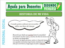 Modelo de la Ficha de La Historia de mi Vida para Segundo de Primaria