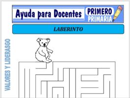 Modelo de la Ficha de Los Laberintos para Primero de Primaria
