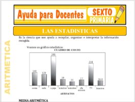 Modelo de la Ficha de Las Estadísticas para Sexto de Primaria