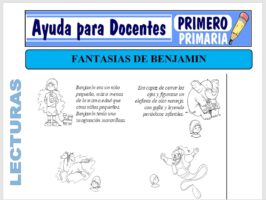 Modelo de la Ficha de Las Fantasías de Benjamín para Primero de Primaria
