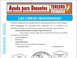 Modelo de la Ficha de Las Líneas Imaginarias para Tercero de Primaria
