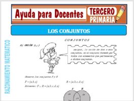 Modelo de la Ficha de Los Conjuntos para Tercero de Primaria