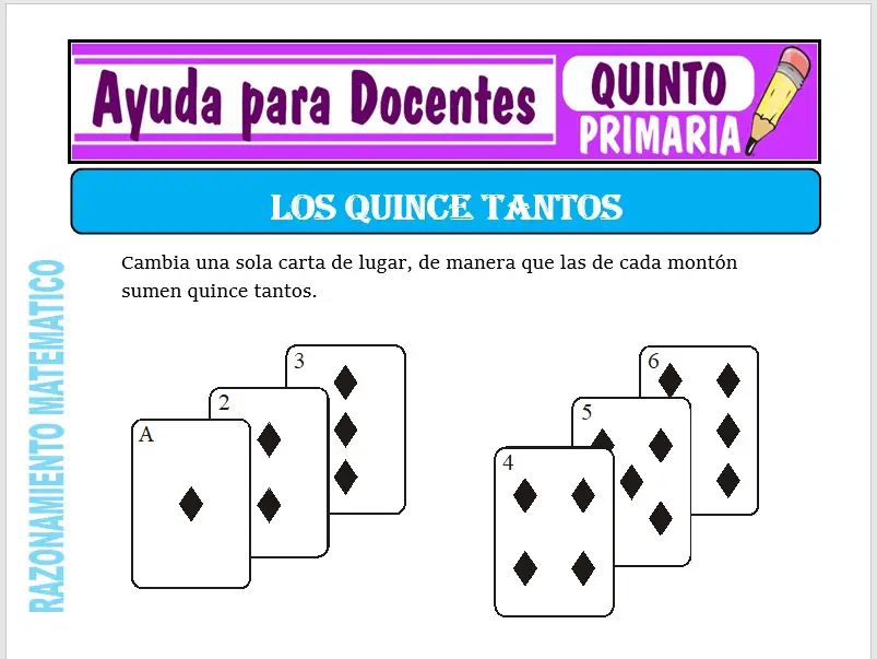 Modelo de la Ficha de Los Quince Tantos para Quinto de Primaria Modelo de la Ficha de Los Quince Tantos para Quinto de Primaria