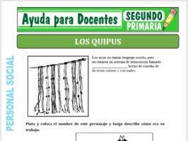 Modelo de la Ficha de Los Quipus para Segundo de Primaria