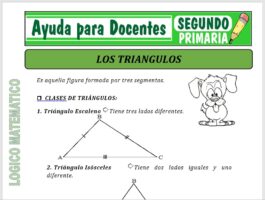Modelo de la Ficha de Los Triángulos para Segundo de Primaria