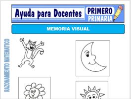 Modelo de la Ficha de Fichas de Memoria Visual para Primero de Primaria