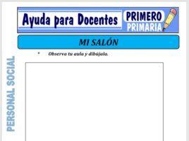 Modelo de la Ficha de Mi Salón para Primero de Primaria