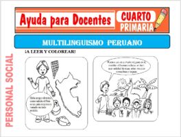Modelo de la Ficha de Multilinguismo peruano para Cuarto de Primaria