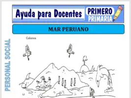 Modelo de la Ficha de Nuestro Mar Peruano para Primero de Primaria