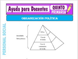 Modelo de la Ficha de Organización Política para Quinto de Primaria