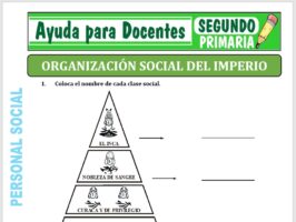 Modelo de la Ficha de Organización Social del Imperio para Segundo de Primaria
