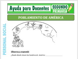 Modelo de la Ficha de Poblamiento de América para Segundo de Primaria