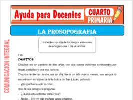 Modelo de la Ficha de La Prosopografía para Cuarto de Primaria
