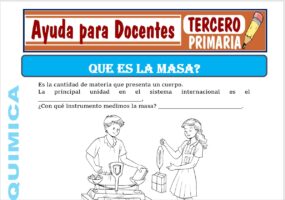 Modelo de la Ficha de La Masa para Tercero de Primaria
