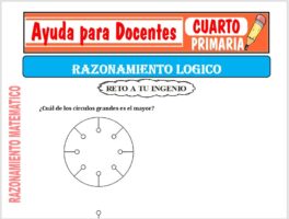 Modelo de la Ficha de Razonamiento Lógico para Cuarto de Primaria