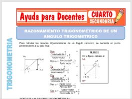 Modelo de la Ficha de Razonamiento Trigonométrico para Cuarto de Secundaria