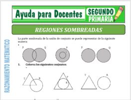 Modelo de la Ficha de Regiones Sombreadas para Segundo de Primaria