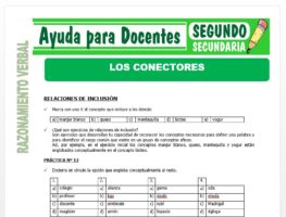 Modelo de la Ficha de Relaciones de Inclusión para Segundo de Secundaria