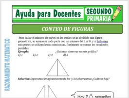 Modelo de la Ficha de Separatas de Conteo de Figuras para Segundo de Primaria