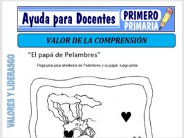 Modelo de la Ficha de Actividades de el Valor de la Comprensión para Primero de Primaria