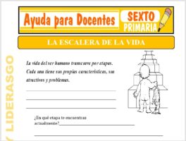 Modelo de la Ficha de Escalera de la Vida para Sexto de Primaria