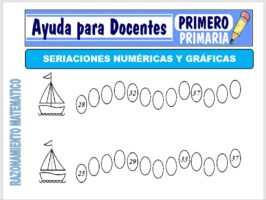 Modelo de la Ficha de Series Gráficas y Numéricas para Primero de Primaria