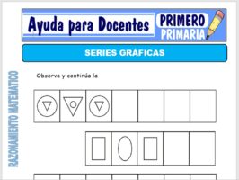 Modelo de la Ficha de Series Gráficas para Primero de Primaria