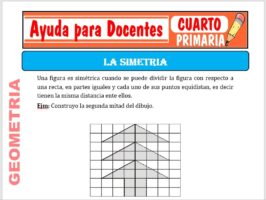 Modelo de la Ficha de Simetría para Cuarto de Primaria