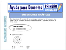 Modelo de la Ficha de Sucesiones Gráficas para Primero de Secundaria