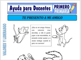 Modelo de la Ficha de Te presento a mi Amigo para Primero de Primaria