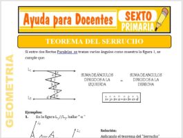 Modelo de la Ficha de Teorema del Serrucho para Sexto de Primaria