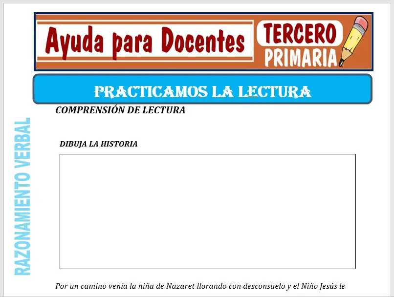 Modelo de la Ficha de Trabajemos con la Lectura para Tercero de Primaria Modelo de la Ficha de Trabajemos con la Lectura para Tercero de Primaria
